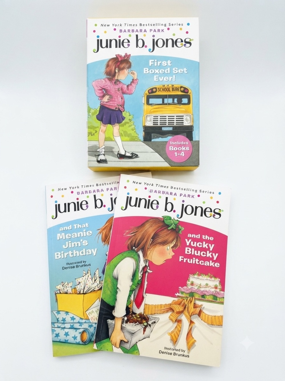 junie b. jones Boxed Set & 2 Paperback Books - volumes 1-6